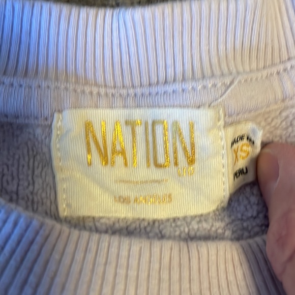 NATION LTD Puff Sleeve Sweatshirt - Picture 3 of 5